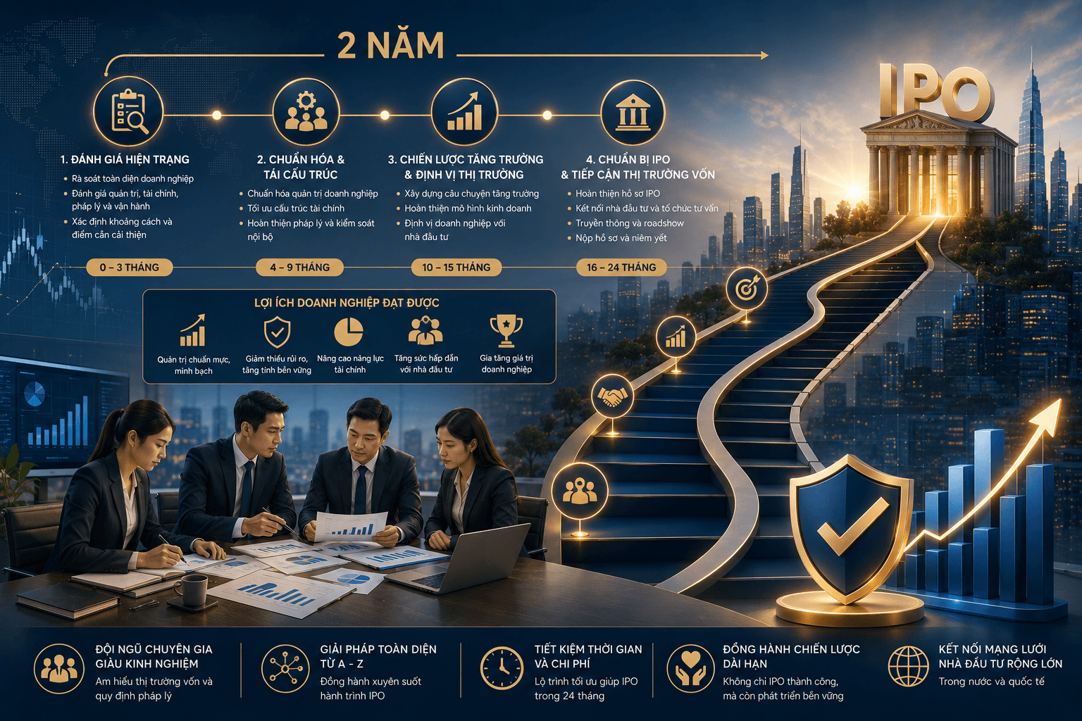 IWMC tư vấn và hỗ trợ IPO cho doanh nghiệp với lộ trình chỉ 2 năm